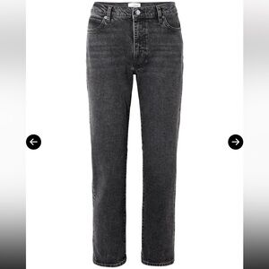 Frame The Borrowed Washed Black Straight Jeans size 29